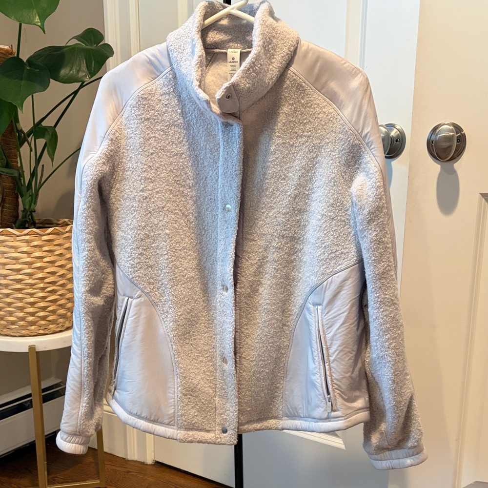 Lululemon Athletica Cream Teddy Jacket